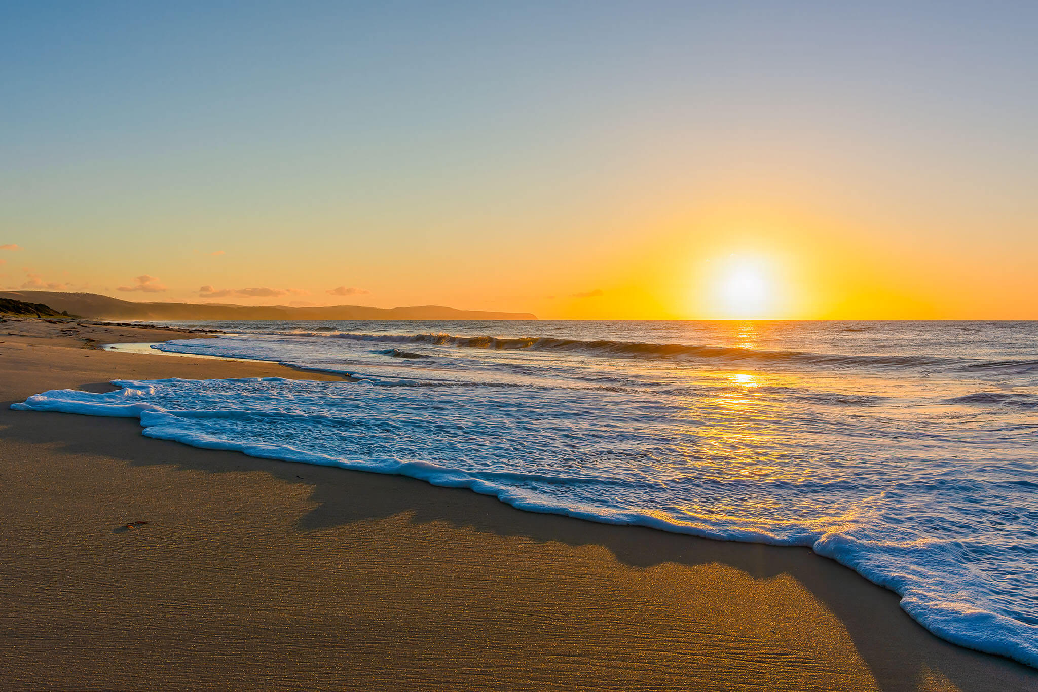 Sunset at Carrickalinga beach